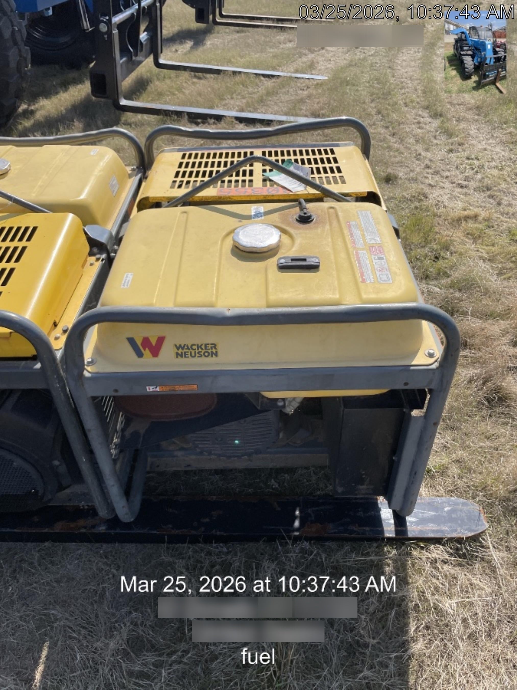 2020 Wacker Neuson GPS9700V Standard, Includes Wheel Kit P/N: 5100042221