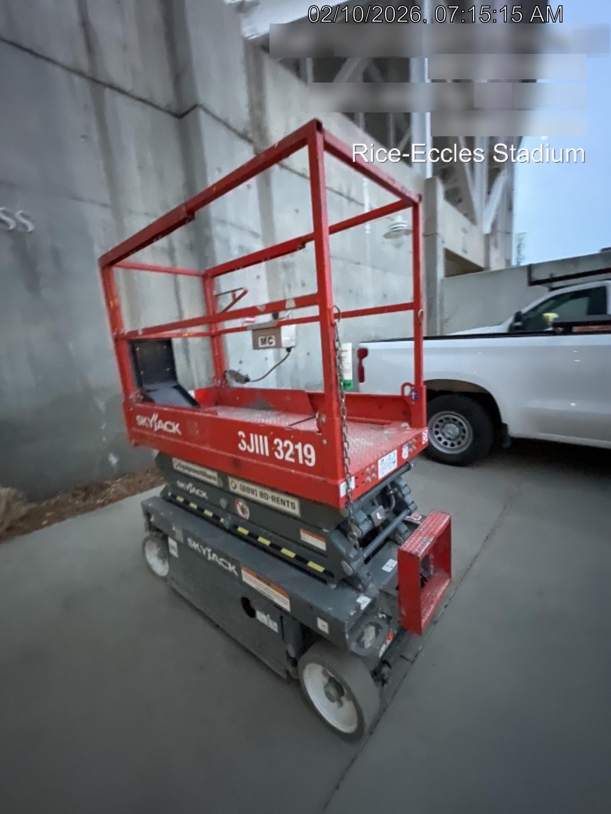 2016 Skyjack SJIII-3219 Standard Rental Specs
