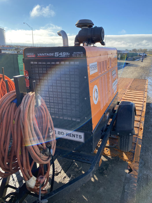 2021 Lincoln Electric Vantage 549X Ready Pak 3, ORANGE (includes trailer, cable rack, fender light kit)