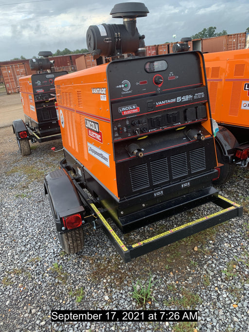 2021 Lincoln Electric Vantage 549X Ready Pak 3, ORANGE (includes trailer, cable rack, fender light kit)