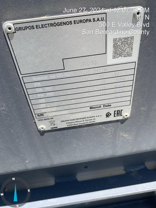 2023 ATLAS COPCO QAS 175