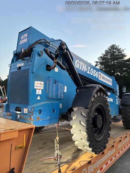 2019 Genie GTH-1056 Canopy, Solid RT Tires, LED Work Lights, Beacon 60" QA Carriage, 60" Forks
