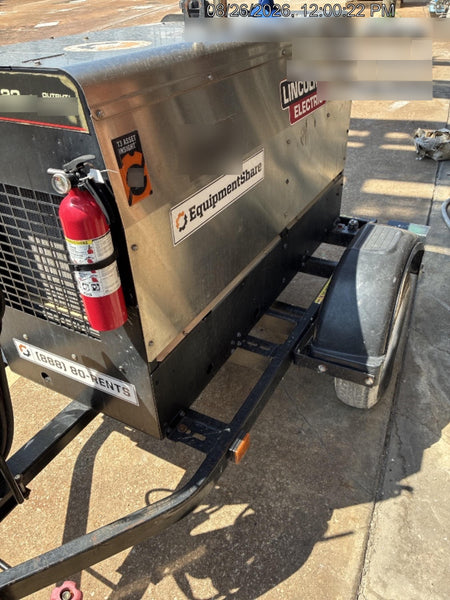 2019 Lincoln Electric Vantage 322 Ready-Pak 3, Two Wheel Trailer, Fender and Light Kit, Cable Rack