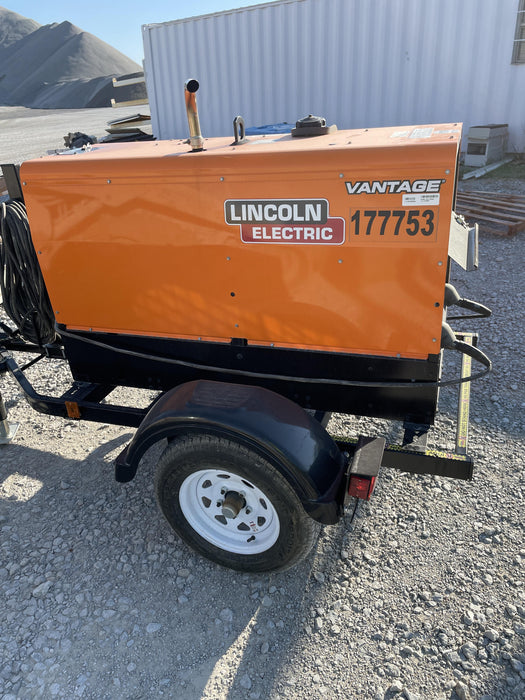 2021 Lincoln Electric Vantage 322 Vantage 322 Ready Pak 3 w/ Decals, ORANGE (includes trailer, cable rack, fender light kit) NO Telematics