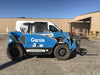 2019 Genie GTH-5519 Cab/Heat/AC, Solid RT Tires, LED Work Lights, Beacon w/48" Carriage, 48" Forks