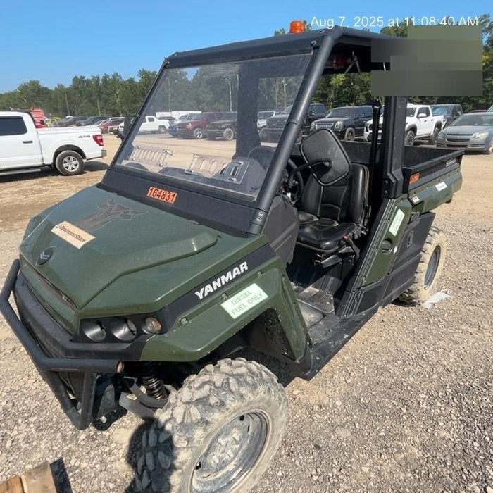 2021 Yanmar YU1000 Canopy, Steel Wheel, Poly WindShield, Beacon, Backup Alarm