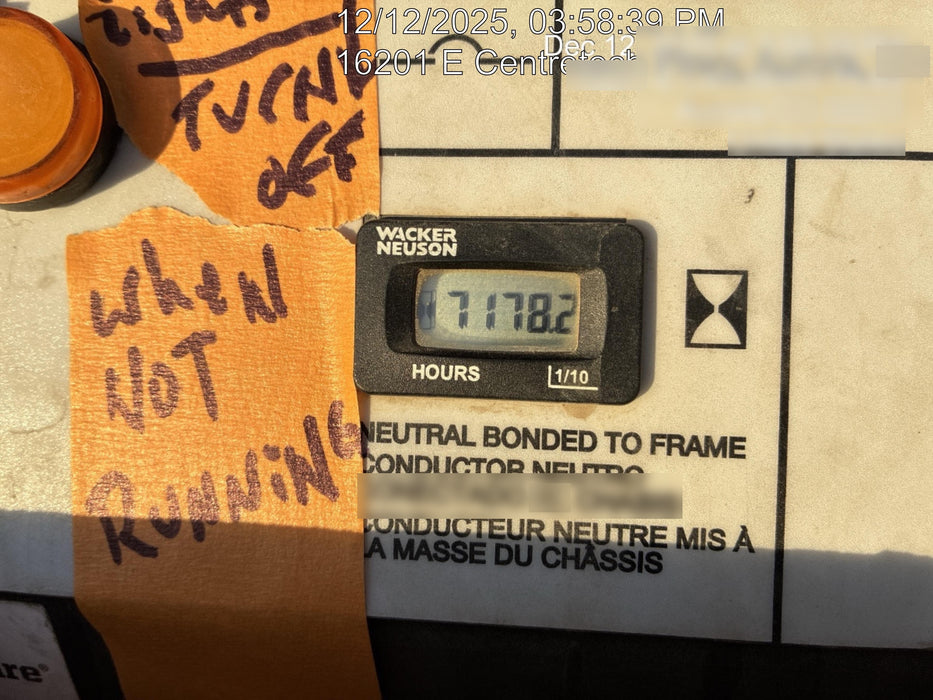 Wacker Neuson LTV6K-MH Wacker Neuson LTV6K Mobile Light Tower w/Fuel Level Sensor Installed