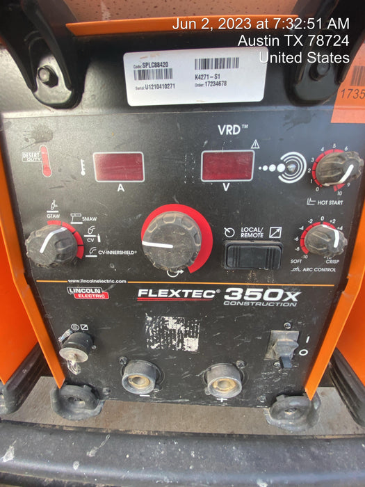 2021 LINCOLN ELECTRIC FLEXTEC 350X