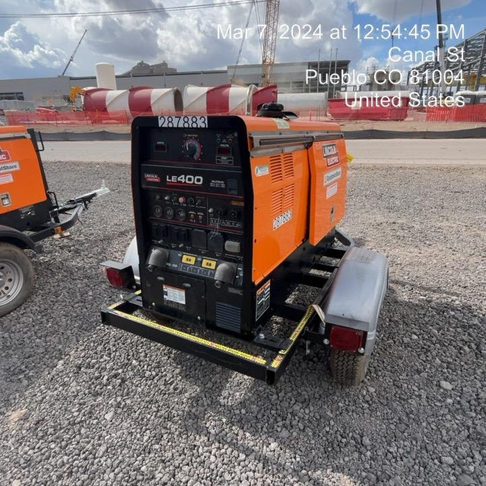 2023 Lincoln Electric LE400 Kubota V1505, Trlr, Cable Rack, Light Kit, ES Decals, T3