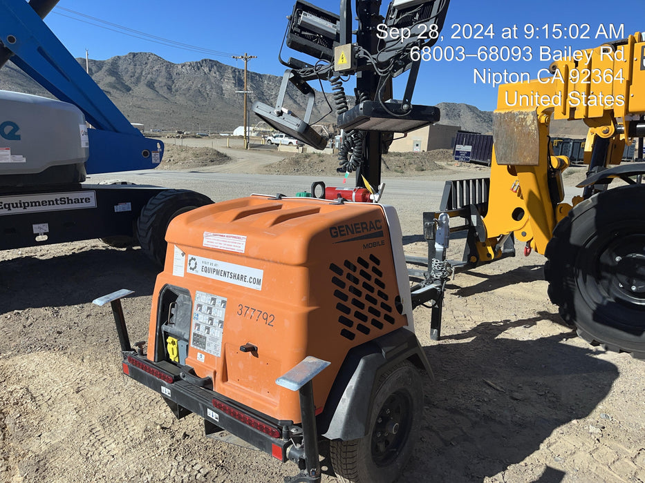 2023 Generac MLT2 Diesel, Flex Switch 120V Input, Powerzone Controller, 
(4) 320W LED Lights, 4kW Generator, 39.9 Gal Fuel Tank, 2" Ball, T3