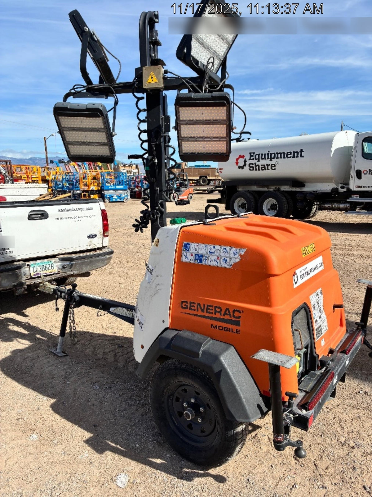 2024 Generac MLT2 Diesel, Flex Switch 120V Input, Powerzone Controller, 
(4) 320W LED Lights, 4kW Generator, 39.9 Gal Fuel Tank, 2" Ball, T3