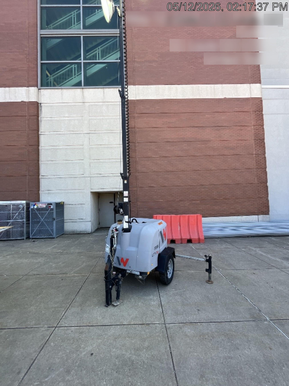 2019 Wacker Neuson LTV6L-MH Wacker Neuson LTV6L Mobile Light Tower w/Fuel Level Sensor Installed