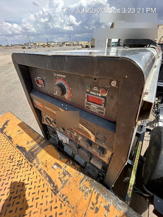 2019 Lincoln Electric Vantage 322 Welder Ready-Pak 3, Two wheel trailer, Fender and Light kit, Cable Rack