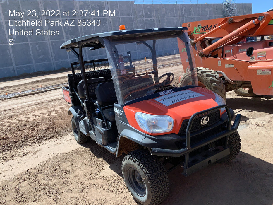 2021 Kubota RTV-X1140W-H Plastic Canopy, Windshield Acrylic Clear, LED Strobe Light, Wire Harness Kit, Back up Alarm