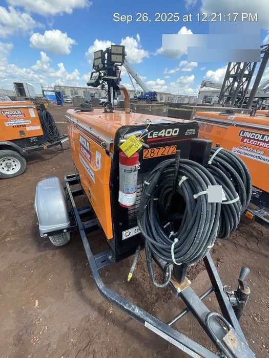 2023 Lincoln Electric LE400 Kubota V1505, Trlr, Cable Rack, Light Kit, ES Decals, T3