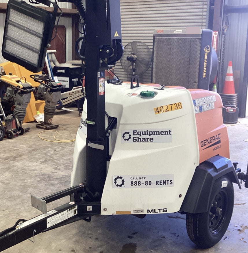2024 Generac MLT2 Diesel, Flex Switch 120V Input, Powerzone Controller, 
(4) 320W LED Lights, 4kW Generator, 39.9 Gal Fuel Tank, 2" Ball, T3