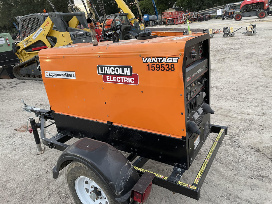 2021 Lincoln Electric Vantage 322 Vantage 322 Ready Pak 3 w/ Decals, ORANGE (includes trailer, cable rack, fender light kit) NO Telematics