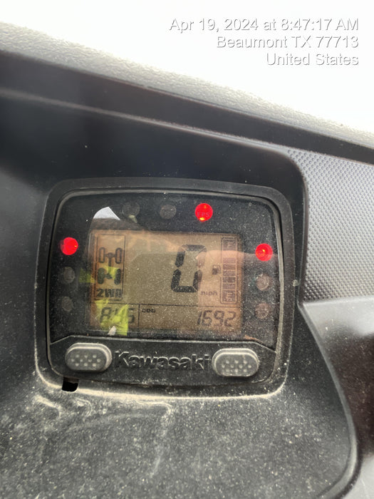 2022 Kawasaki Mule PRO-DXT Standard Options, Backup Alarm, Beacon, Plastic Hard Top, Poly Windshield, Horn Kit