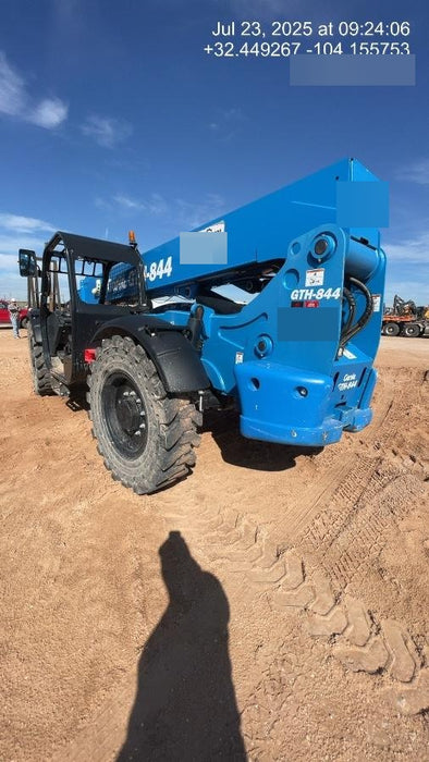2018 Genie GTH-844 GTH-844 w/Open ROPS, Solid Tires, beacon/work lights, 60" carriage/forks