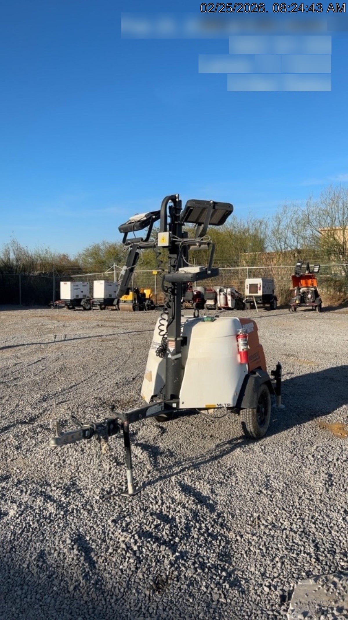 2024 Generac MLT2 Diesel, Flex Switch 120V Input, Powerzone Controller, 
(4) 320W LED Lights, 4kW Generator, 39.9 Gal Fuel Tank, 2" Ball, T3