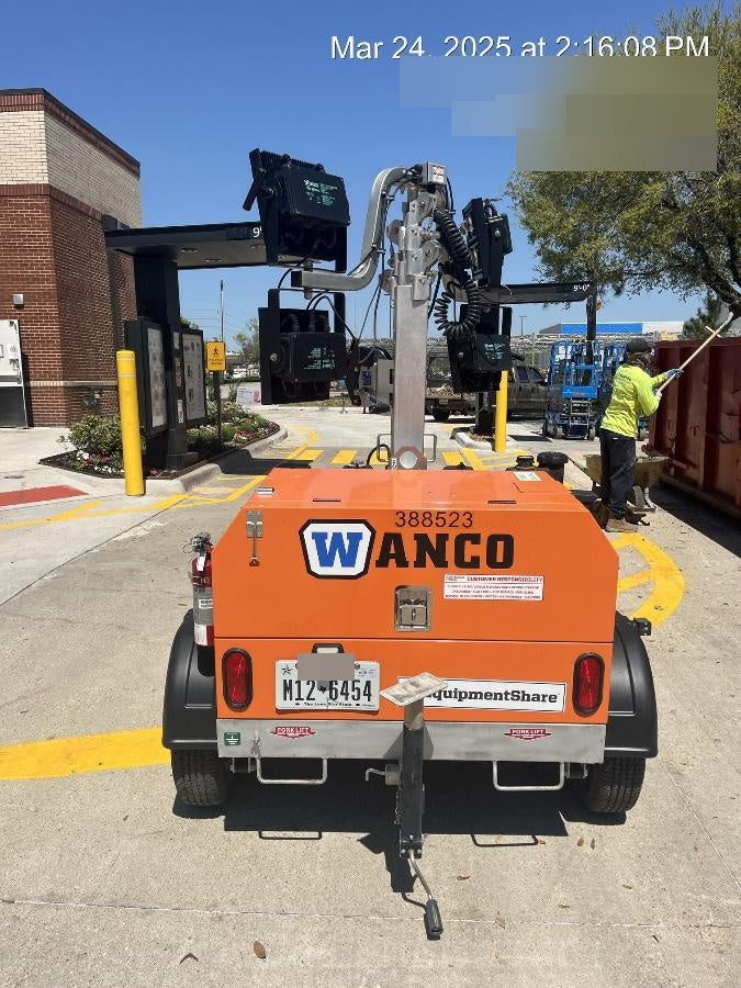 2024 Wanco WLTT-4MM4K Diesel, Deep Sea Controller, Shore Power Plug, Auto Start, (4) 350W LED Floodlights, 4kW Generator, 60 Gal Fuel Tank, 2" Ball, T3