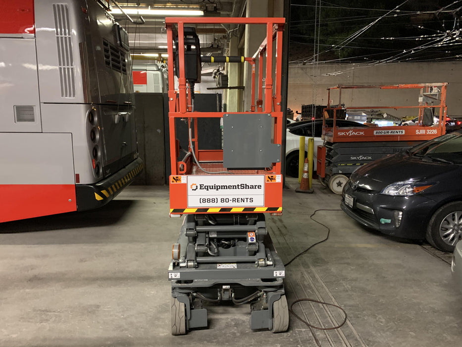 2020 Skyjack SJIII-3219 Solid NM Tires, Half height spring hinged entry gate, Dual Beacons, 800W Inverter