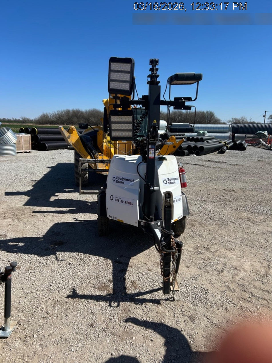 2024 Generac MLT2 Diesel, Flex Switch 120V Input, Powerzone Controller, 
(4) 320W LED Lights, 4kW Generator, 39.9 Gal Fuel Tank, 2" Ball, T3