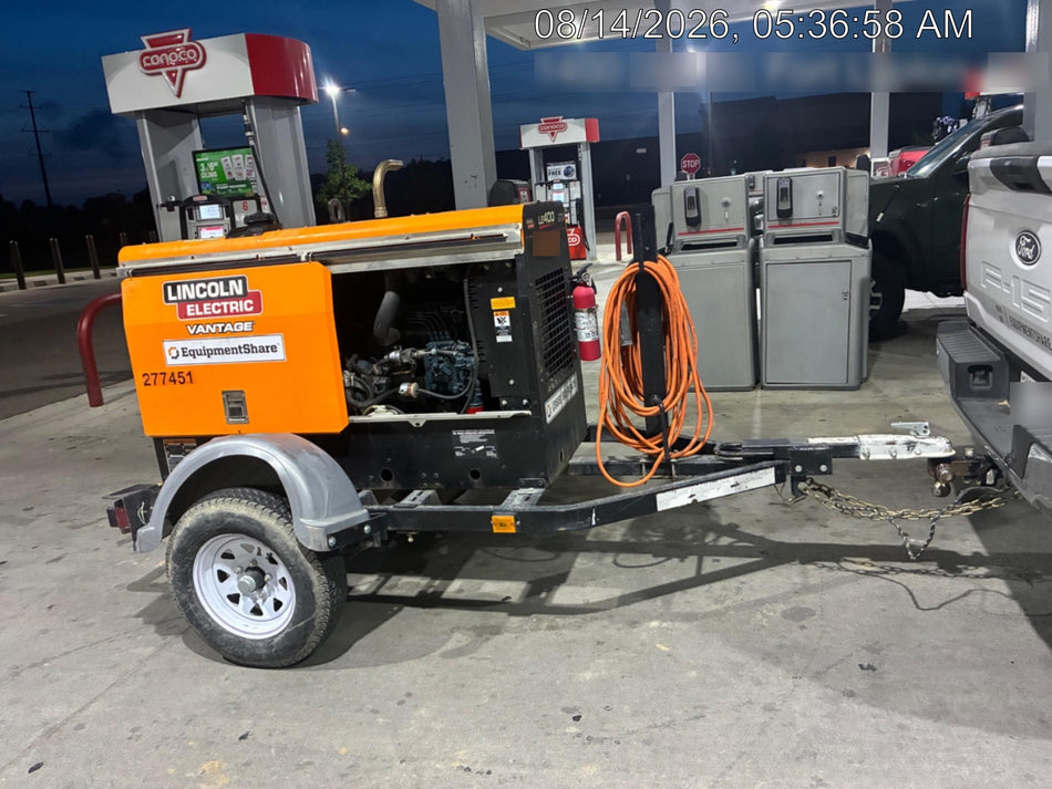 2022 Lincoln Electric LE400 Kubota V1505, Trlr, Cable Rack, Light Kit, ES Decals, T3