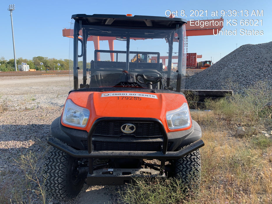 2022 Kubota RTV-X1140W-H Plastic Canopy, Windshield Acrylic Clear, LED Strobe Light, Wire Harness Kit, Back up Alarm