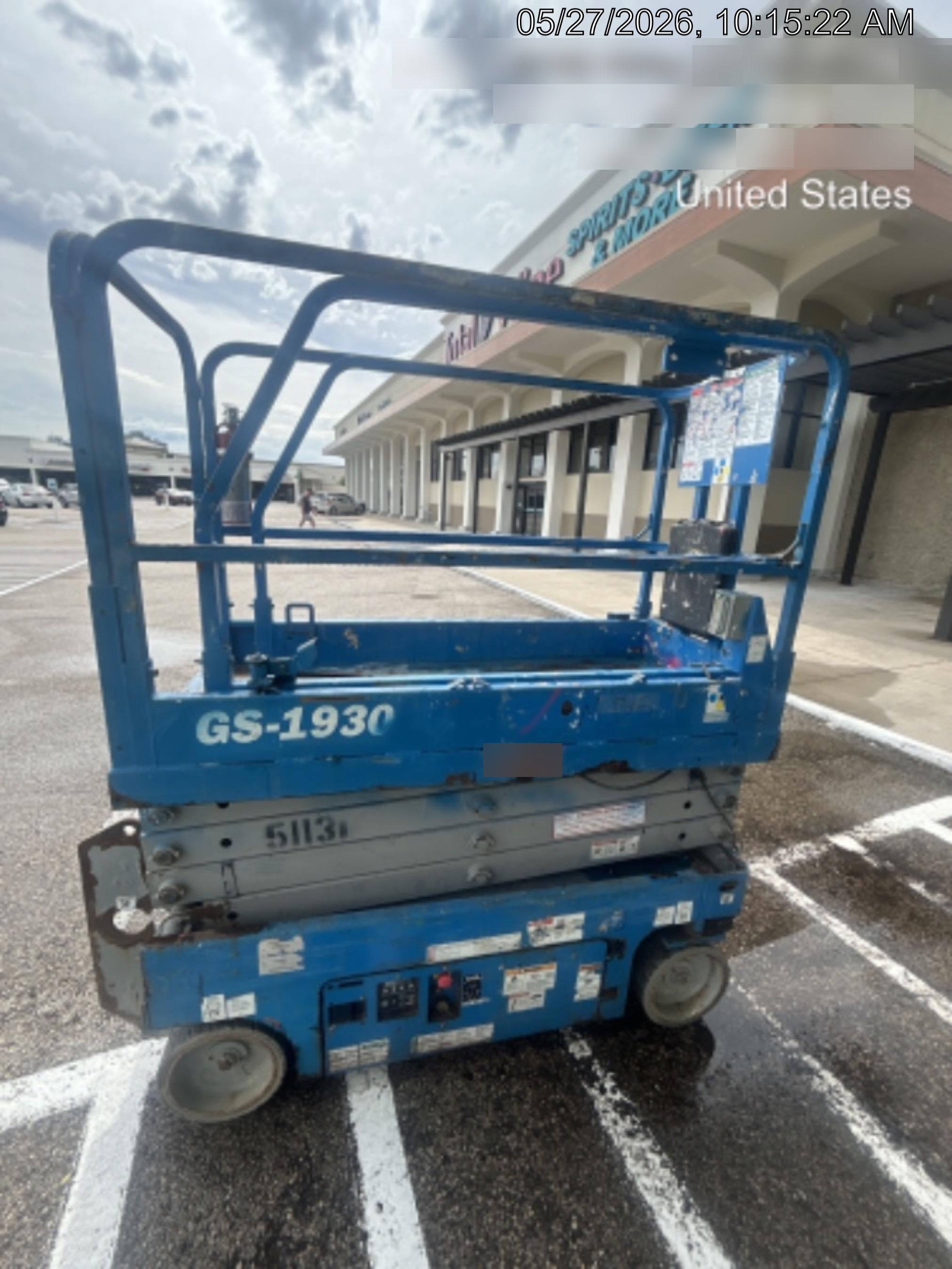 2019 Genie GS-1930 Fixed Rails with Chain Entry