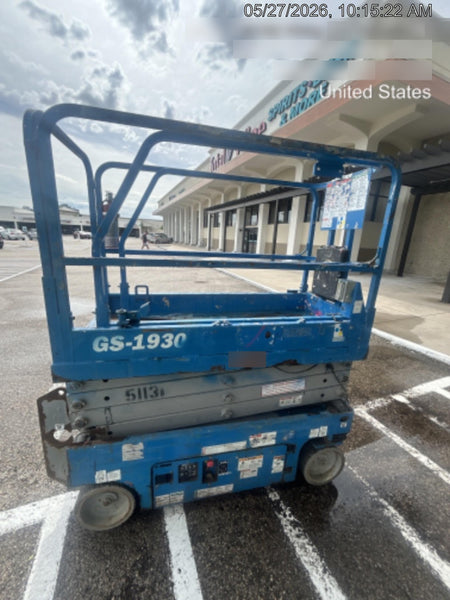 2019 Genie GS-1930 Fixed Rails with Chain Entry