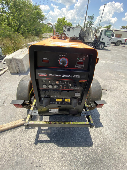 2021 Lincoln Electric Vantage 322 Vantage 322 Ready Pak 3 w/ Decals, ORANGE (includes trailer, cable rack, fender light kit) NO Telematics