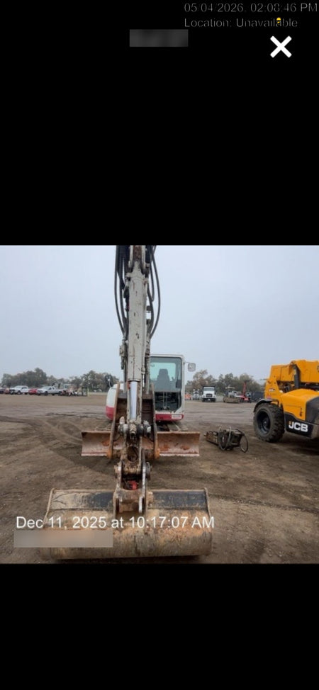2019 Takeuchi TB290 Cab/Heat/AC Rubber tracks, Dozer blade, Travel alarm, Auxiliary hydraulics Manual QC, Hydraulic thumb, 18", 24", and 36" Buckets