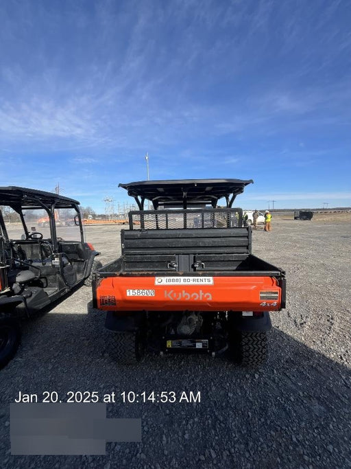 2021 Kubota RTV-X1140W-H Plastic Canopy, Windshield Acrylic Clear, LED Strobe Light, Wire Harness Kit, Back up Alarm