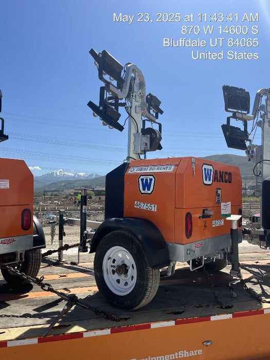 2024 Wanco WLTT-4MM4K Diesel, Deep Sea Controller, Shore Power Plug, Auto Start, (4) 350W LED Floodlights, 4kW Generator, 60 Gal Fuel Tank, 2" Ball, T3