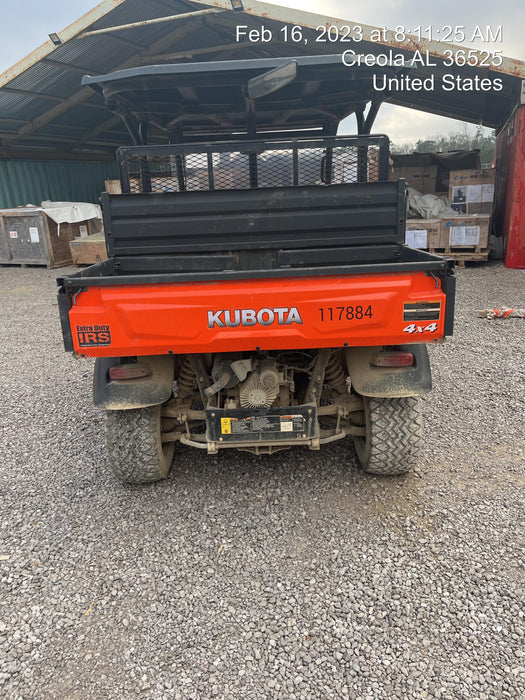 2020 Kubota RTV-X1140W-H 4WD, LED Strobe, Windshield Acrylic Clear, Plastic Canopy, Wire Harness Kit, Backup Alarm