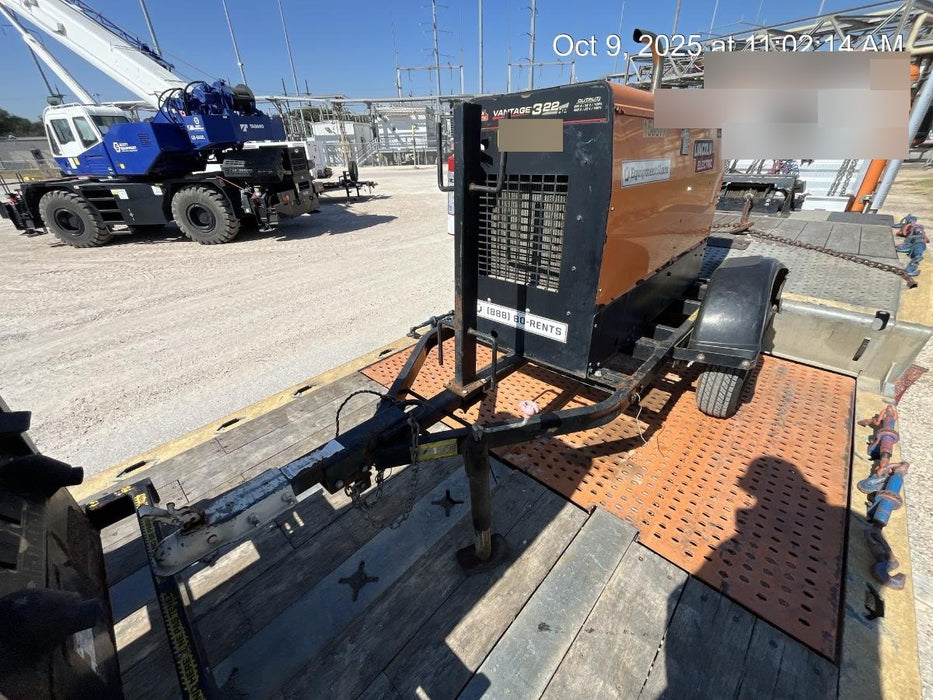 2021 Lincoln Electric Vantage 322 Vantage 322 Ready Pak 3 w/ Telematics & Decals, ORANGE (includes trailer, cable rack, fender light kit)