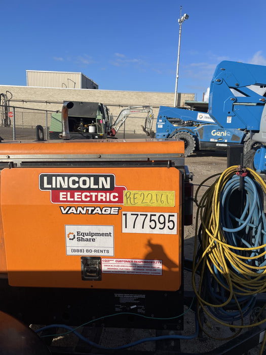 2021 Lincoln Electric Vantage 322 Vantage 322 Ready Pak 3 w/ Decals, ORANGE (includes trailer, cable rack, fender light kit) NO Telematics