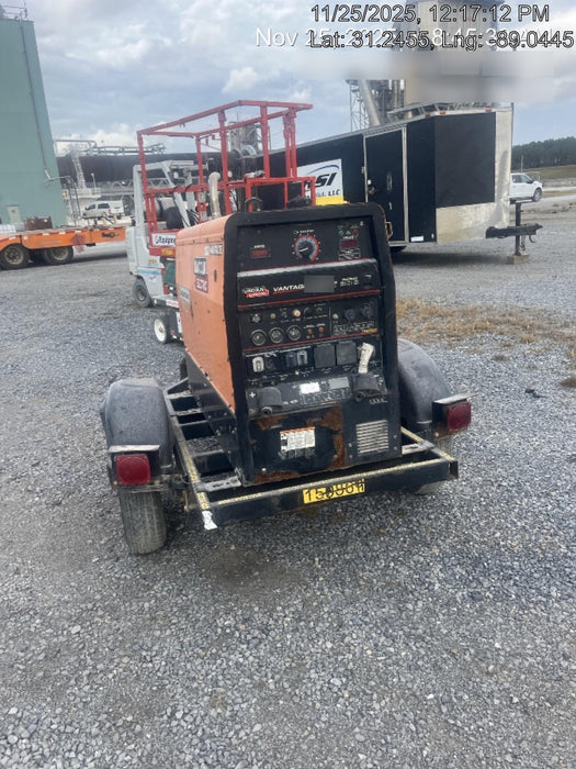 2021 Lincoln Electric Vantage 322 Vantage 322 Ready Pak 3 w/ Telematics & Decals, ORANGE (includes trailer, cable rack, fender light kit)