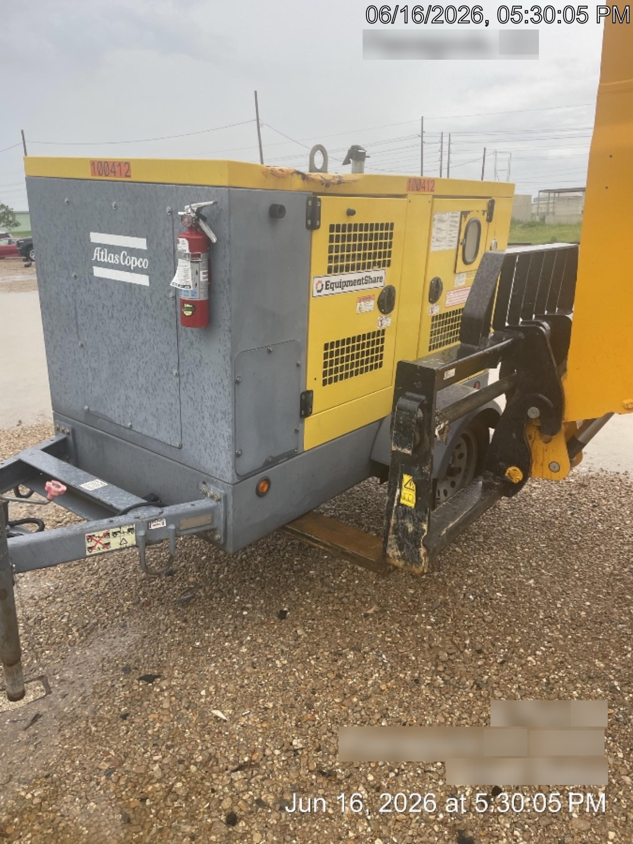 2020 ATLAS COPCO PAS 100 HF CS Enclosed