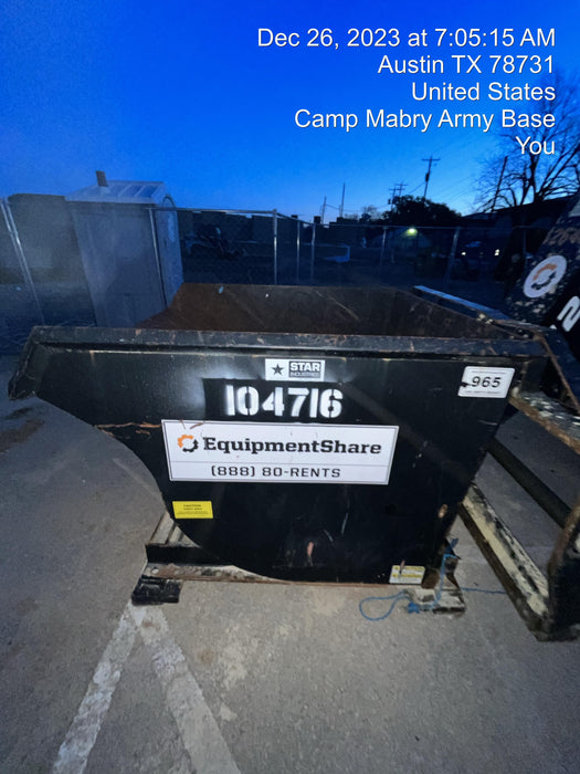 2020 STAR INDUSTRIES M-1820 - Self-Dump Hopper