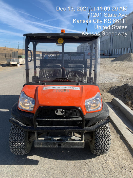 2022 Kubota RTV-X1140W-H Plastic Canopy, Windshield Acrylic Clear, LED Strobe Light, Wire Harness Kit, Back up Alarm