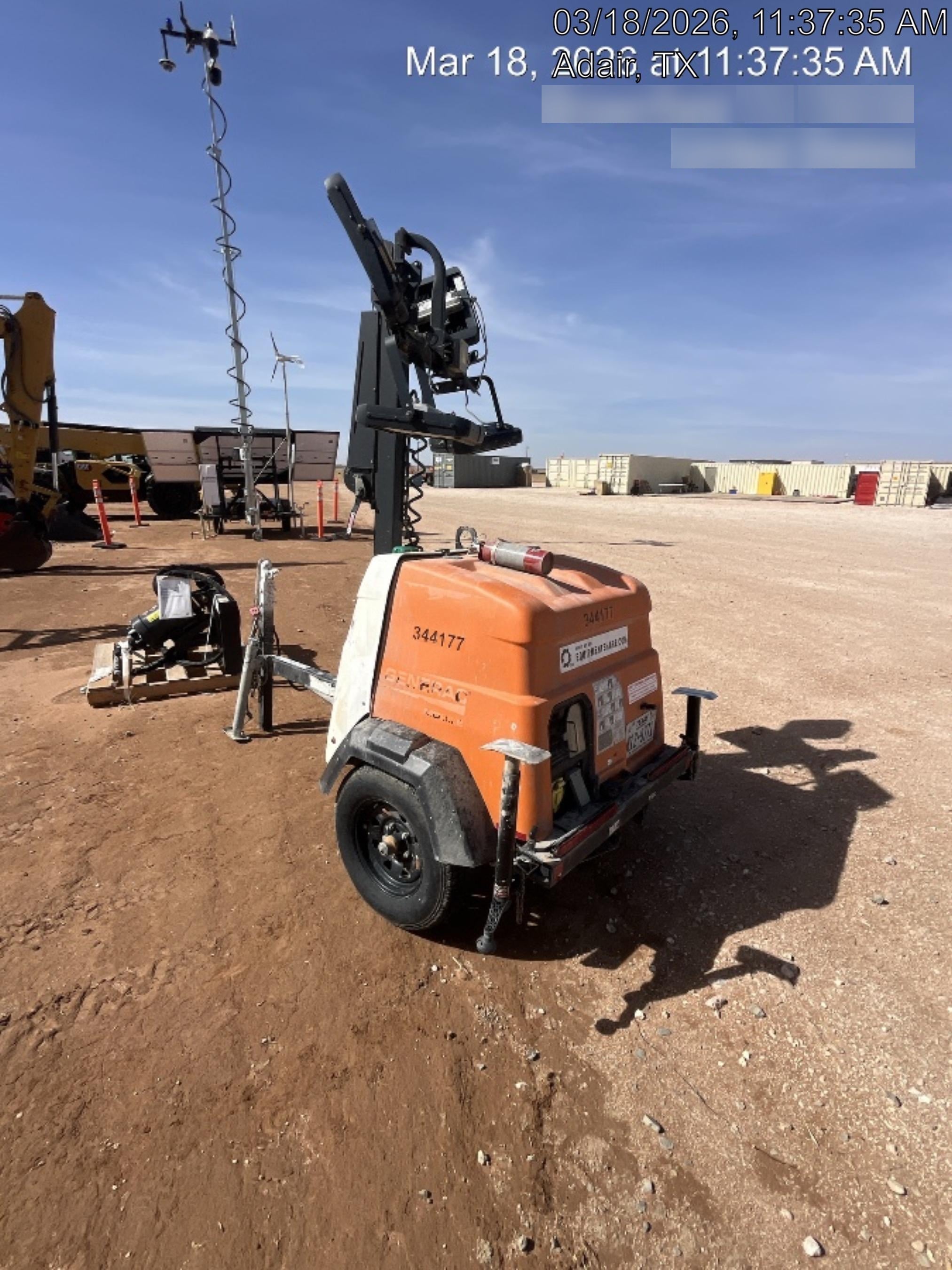 2023 Generac MLT2 Diesel, Flex Switch 120V Input, Powerzone Controller, (4) 320W LED Lights, 4kW Generator, 39.9 Gal Fuel Tank, 2" Ball, T3