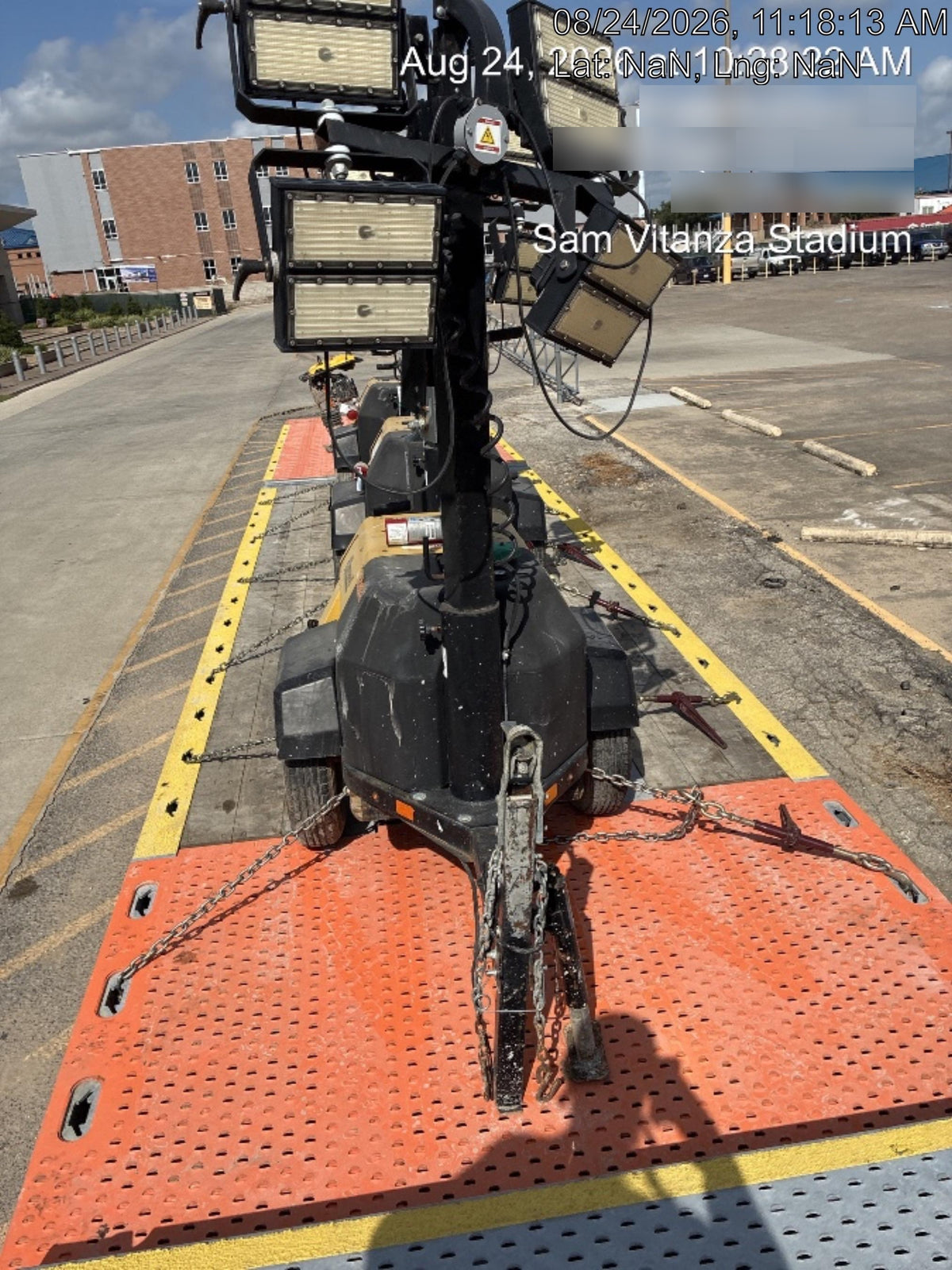 2022 Allmand NLV3GR (4) LED Light Fixture 350W, 23' Vertical Mast, 3kW Prime, Towable, Deep Sea L401, Leveling Jacks, Yanmar T4F 5.8hp
