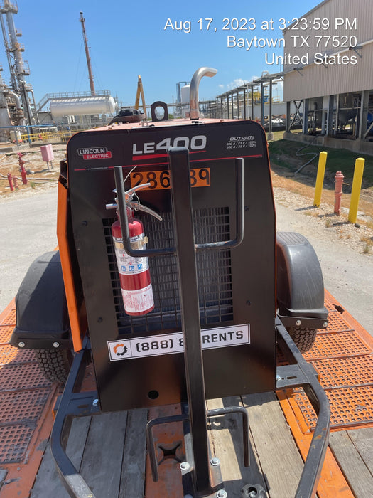 2022 Lincoln Electric LE400 Kubota V1505, Trlr, Cable Rack, Light Kit, ES Decals, T3