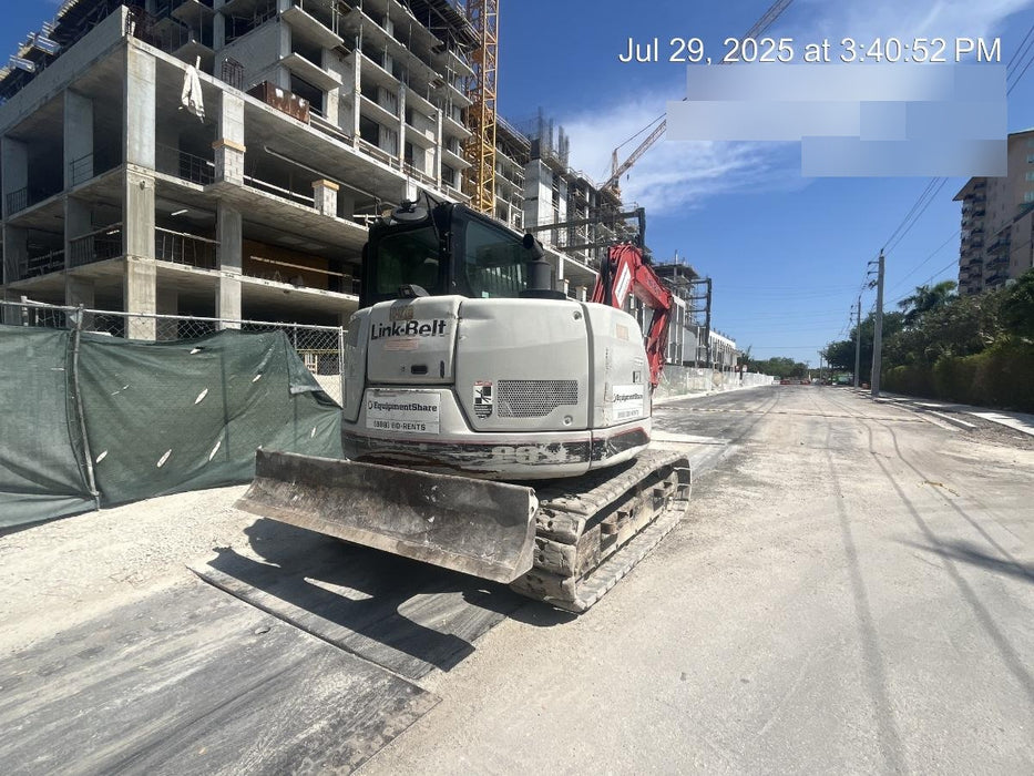 2020 Link-Belt 80X3EX 7'2" ARM, 17.7" rubber tracks, Multi function aux hydraulics