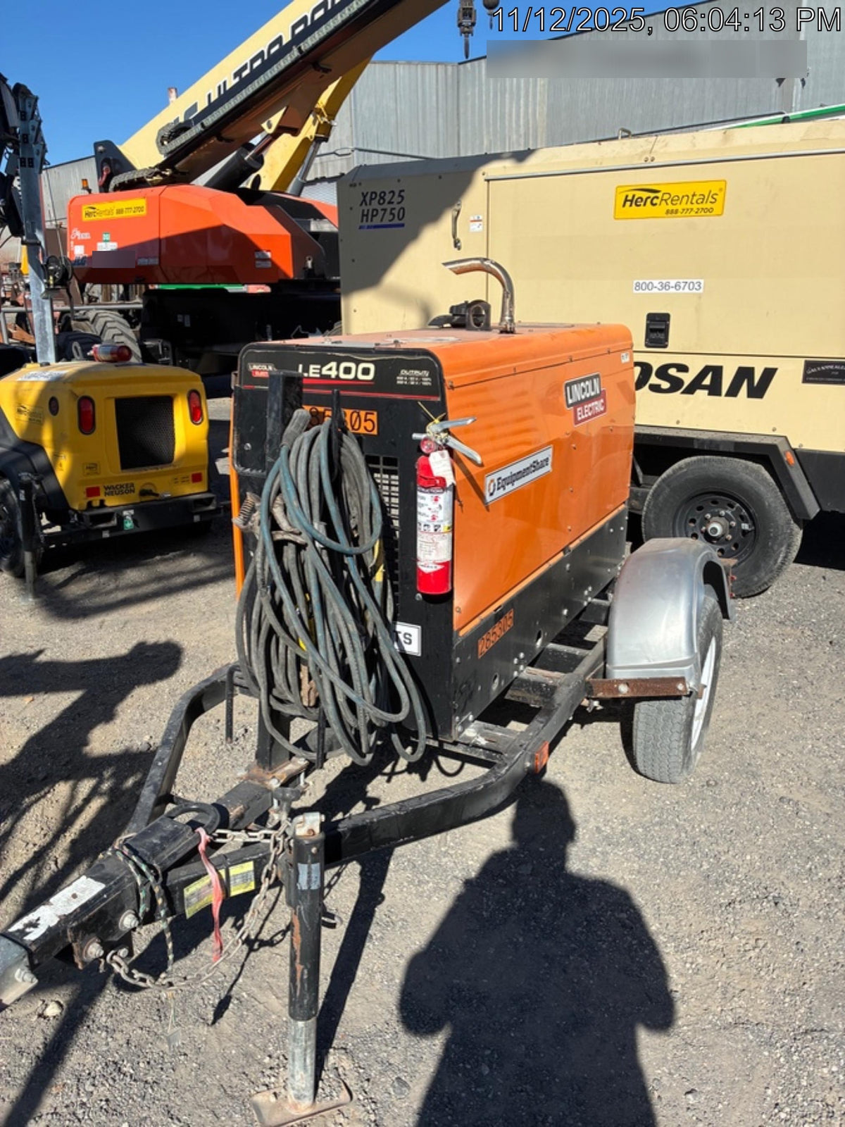 2022 Lincoln Electric LE400 Kubota V1505, Trlr, Cable Rack, Light Kit, ES Decals, T3