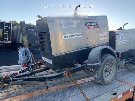 2019 Lincoln Electric Vantage 322 Welder Ready-Pak 3, Two wheel trailer, Fender and Light kit, Cable Rack