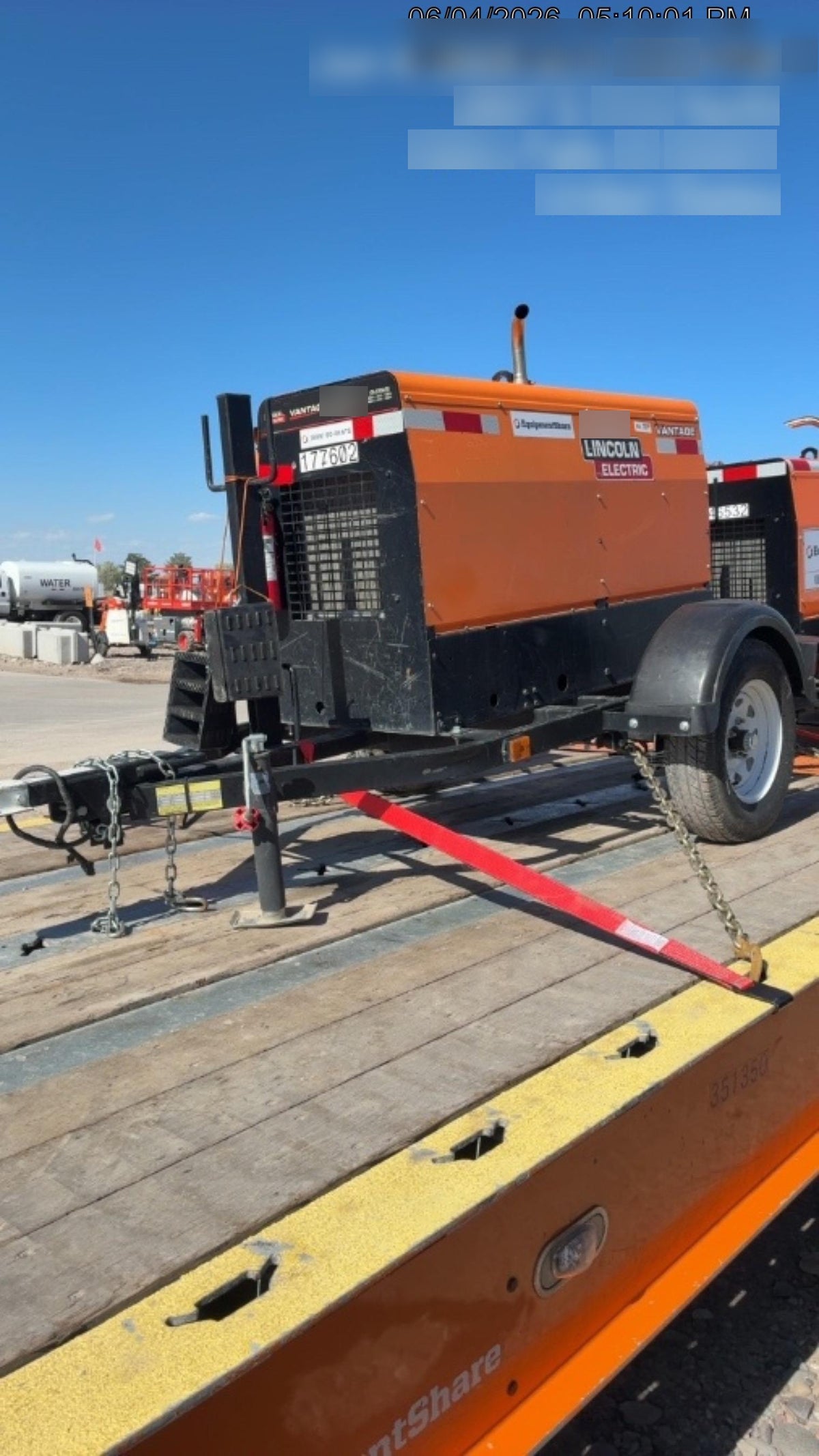 2021 Lincoln Electric Vantage 322 Vantage 322 Ready Pak 3 w/ Decals, ORANGE (includes trailer, cable rack, fender light kit) NO Telematics