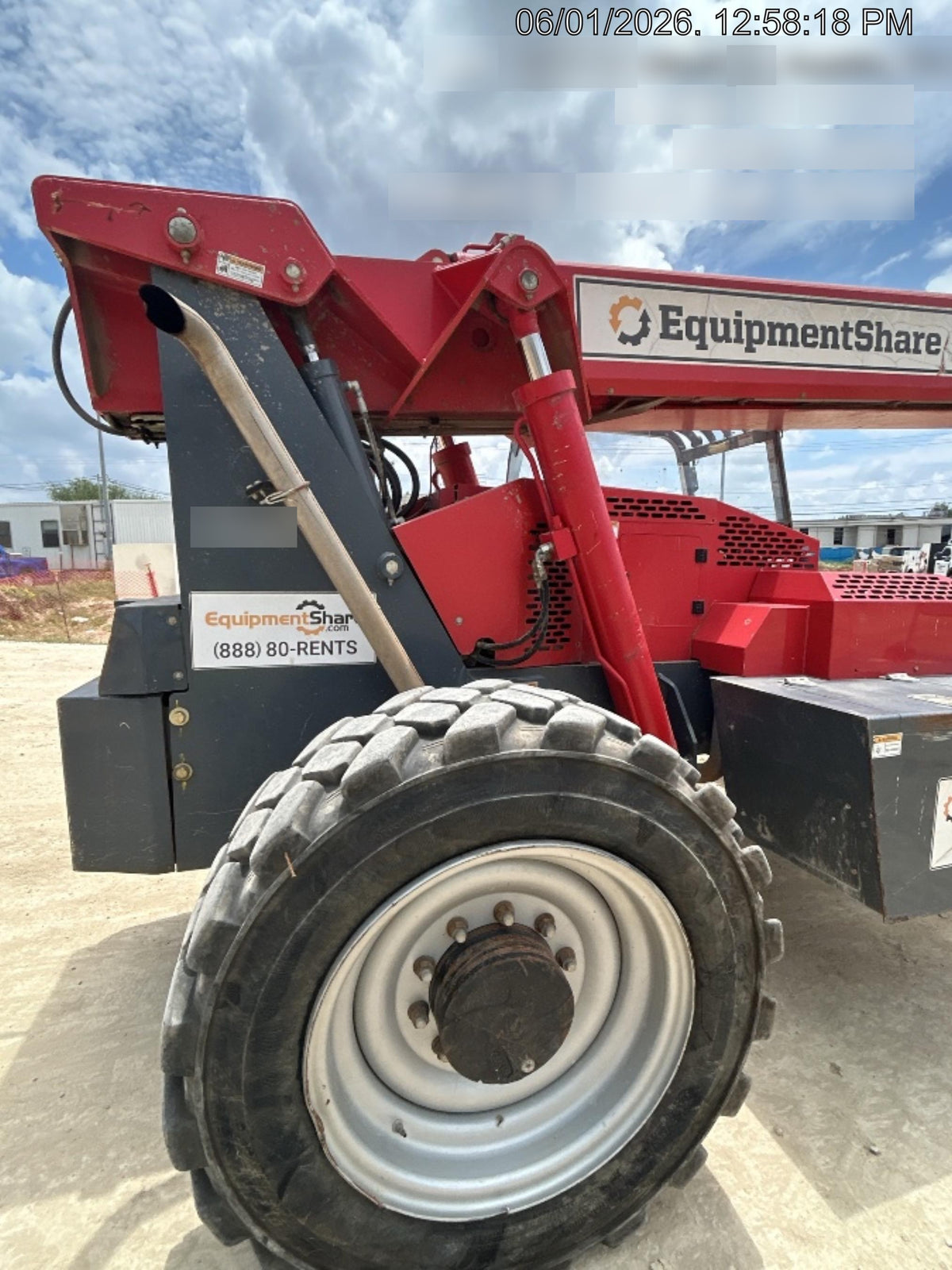 2018 Manitou MTA10055 MTA10055 - 74 HP T4, Canopy, Worklights/Strobe, Beacon, 66" Carriage, 60" Forks, Solid Tires, Lift Hook, Aux Hydraulics